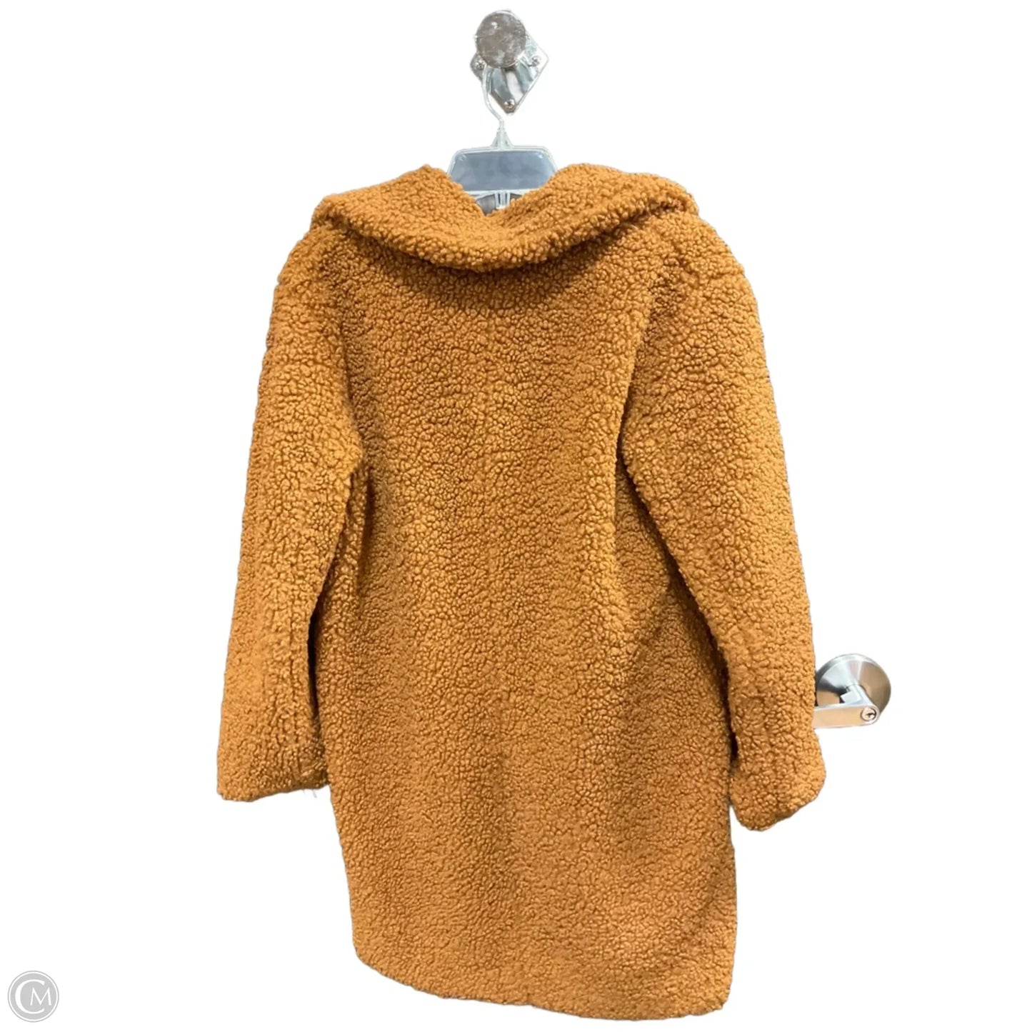 Coat Faux Fur & Sherpa By C And C In Brown, Size: L