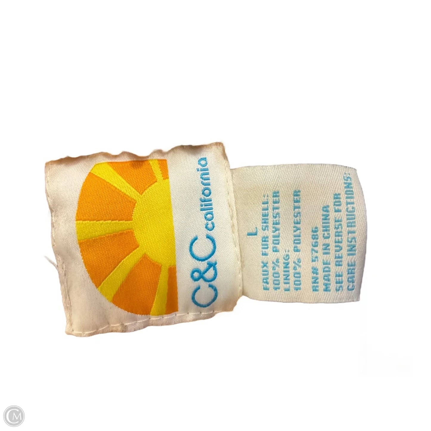 Coat Faux Fur & Sherpa By C And C In Brown, Size: L