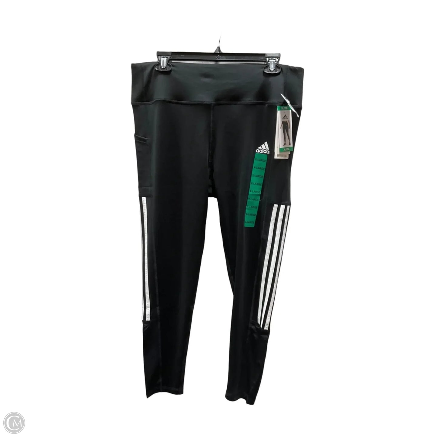 Athletic Leggings By Adidas In Black, Size: Xl