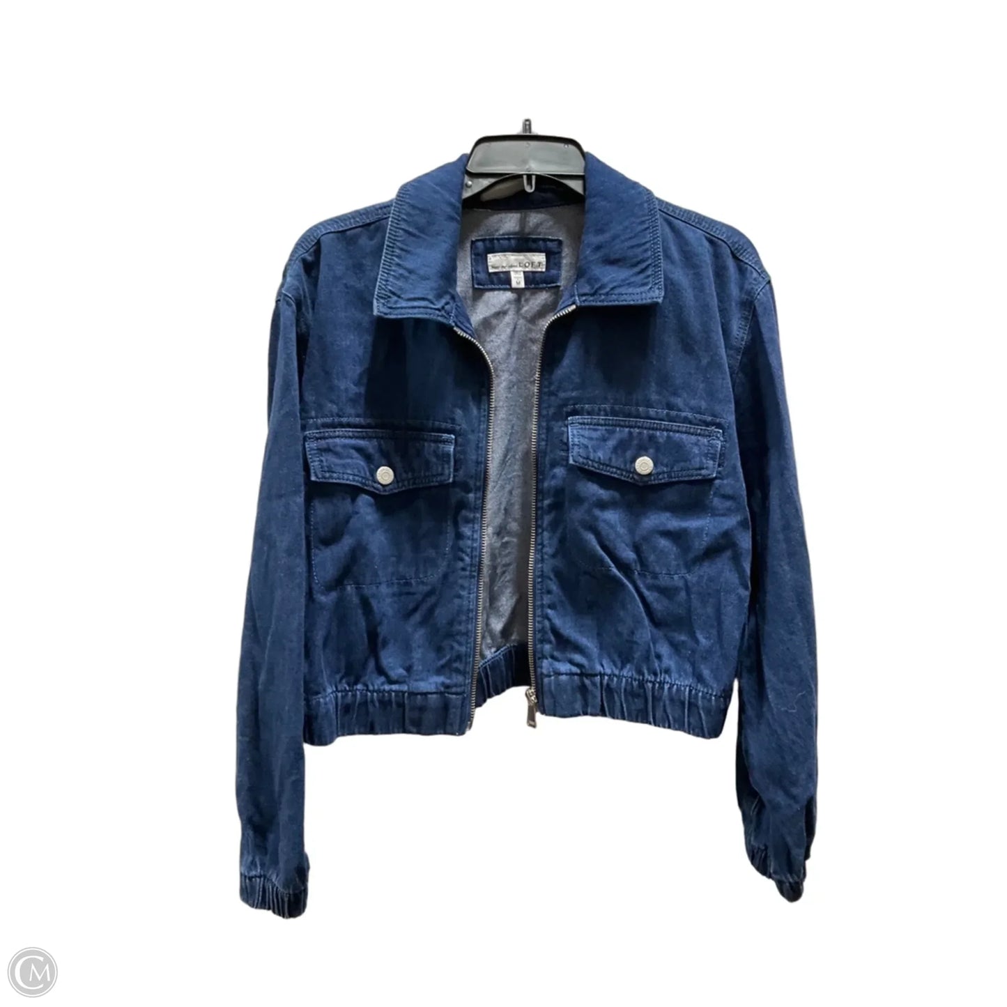 Jacket Denim By Loft In Blue, Size: M