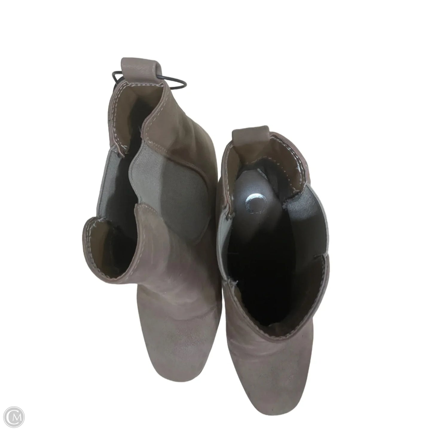 Boots Ankle Heels By Cme In Tan, Size: 8.5