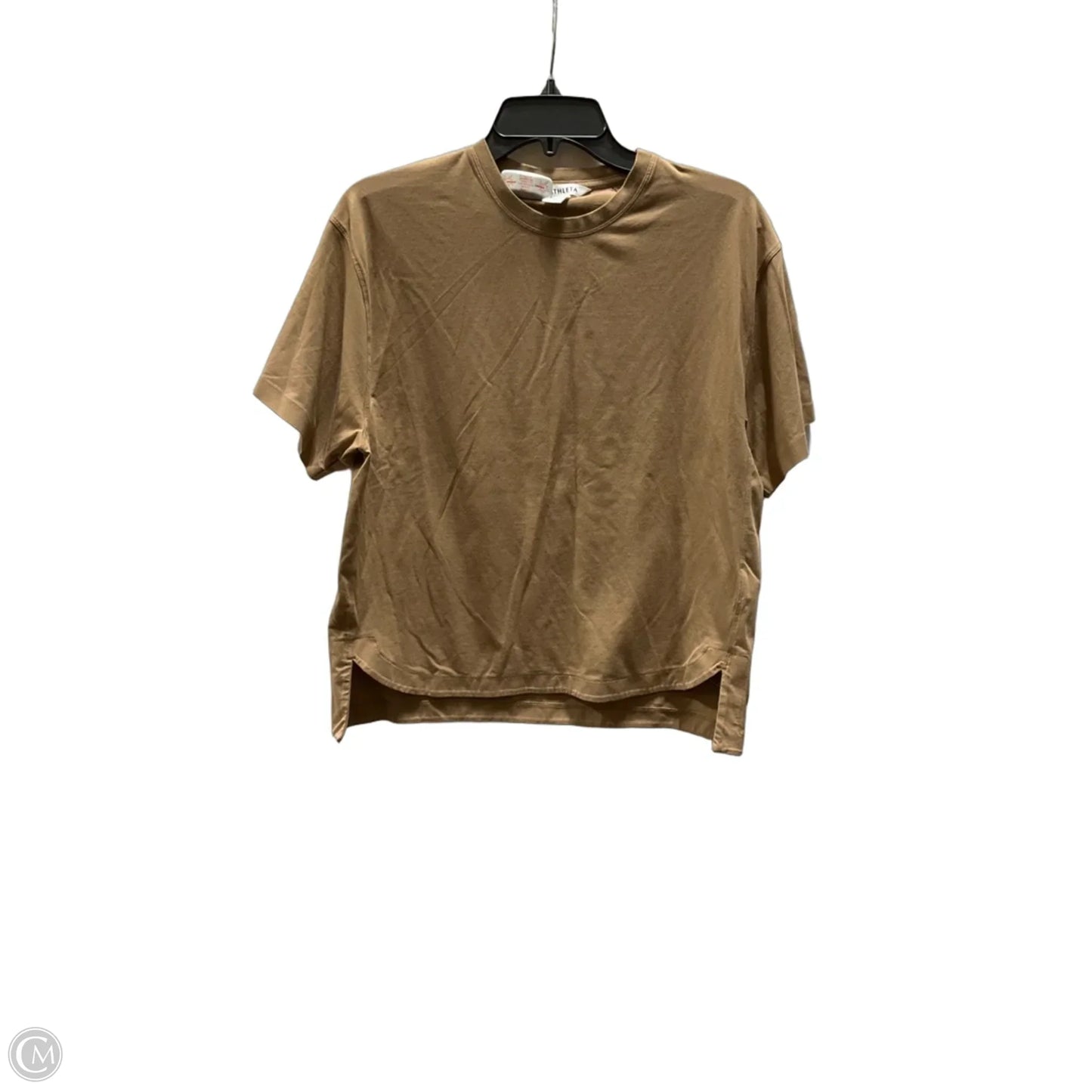 Top Short Sleeve Basic By Athleta In Tan, Size: Sp