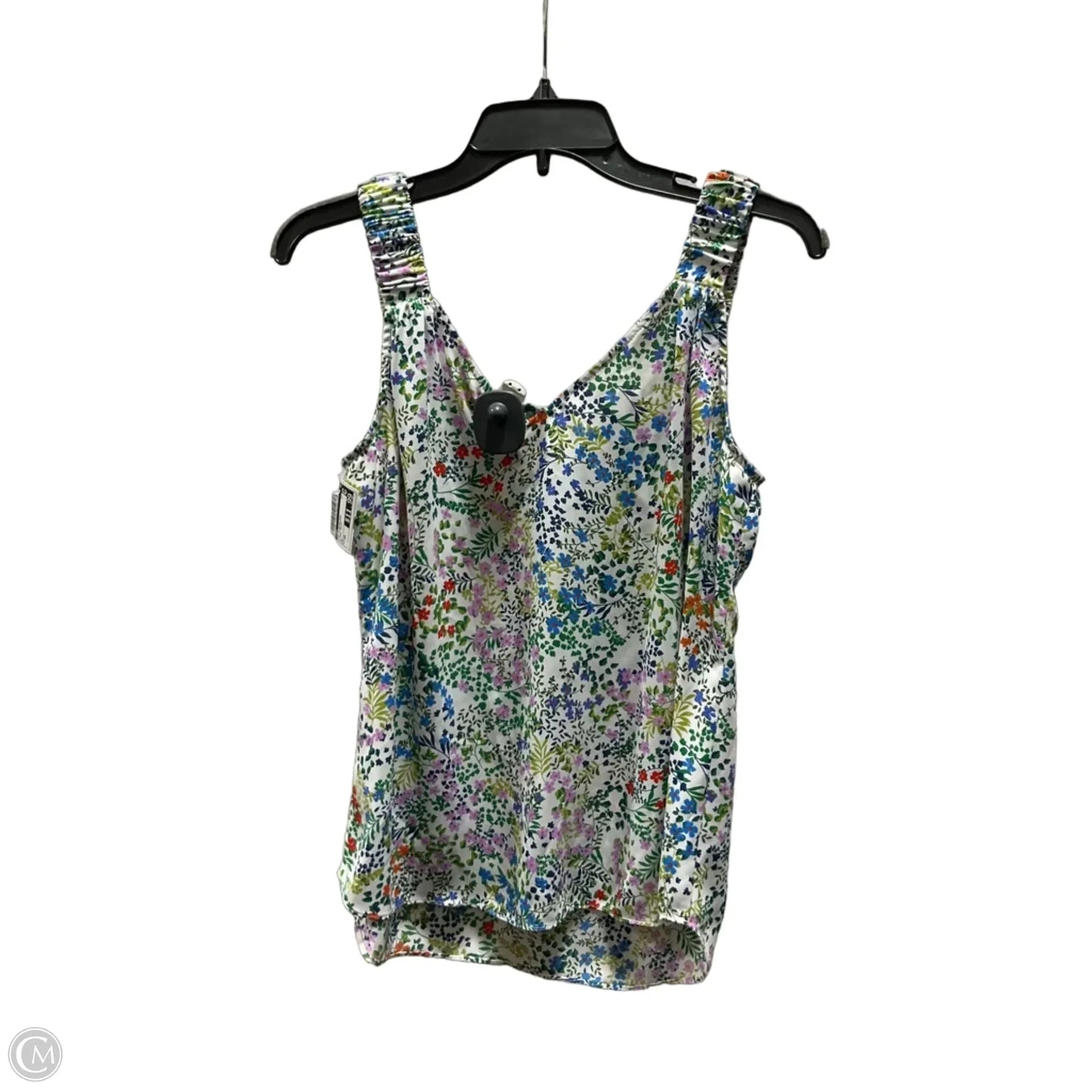 Top Sleeveless By Cabi In Floral Print, Size: Xs