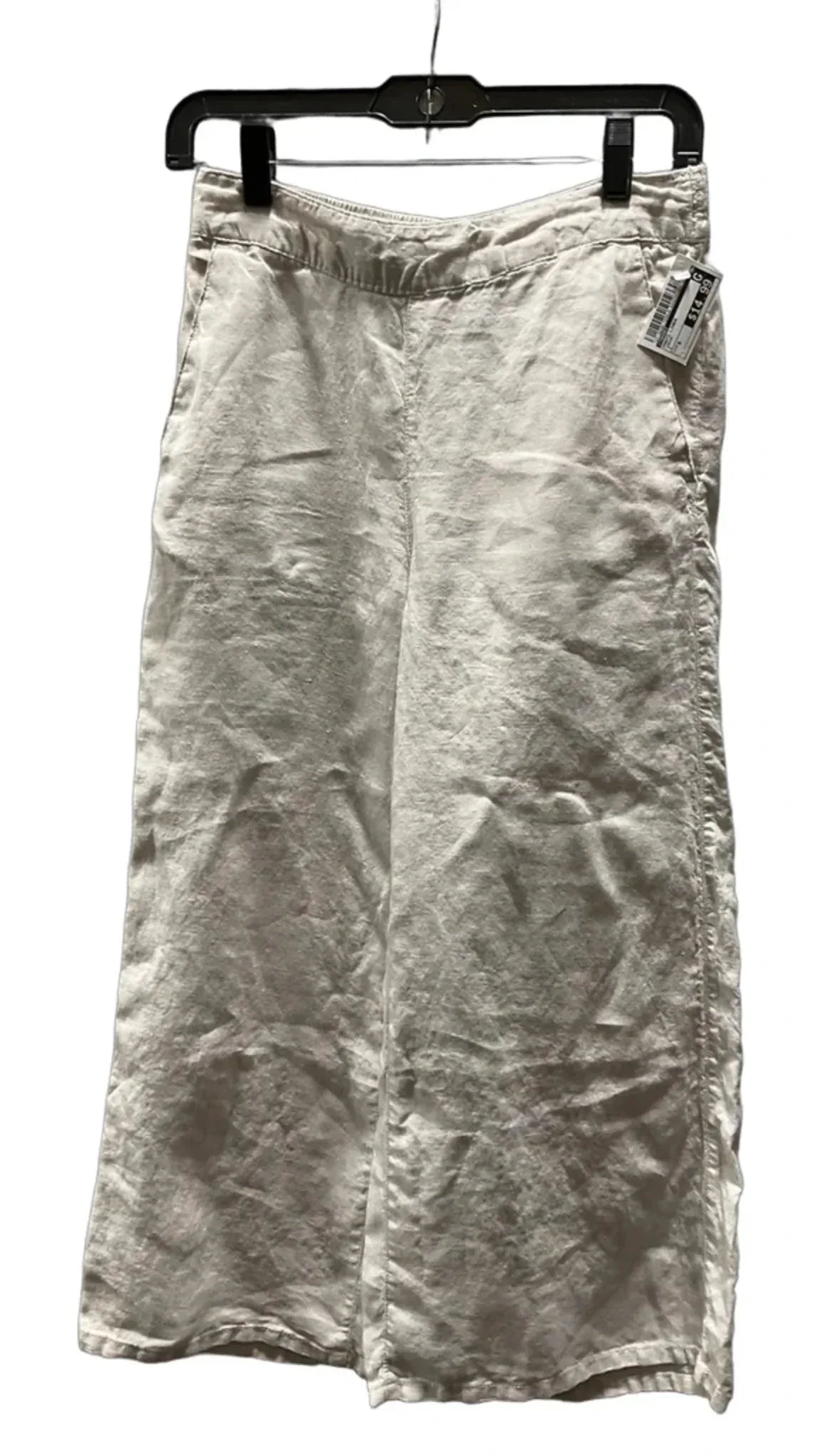 Pants Linen By Tahari In Cream, Size: S