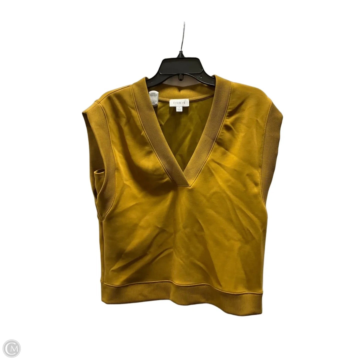 Top Sleeveless By Evereve In Yellow, Size: S