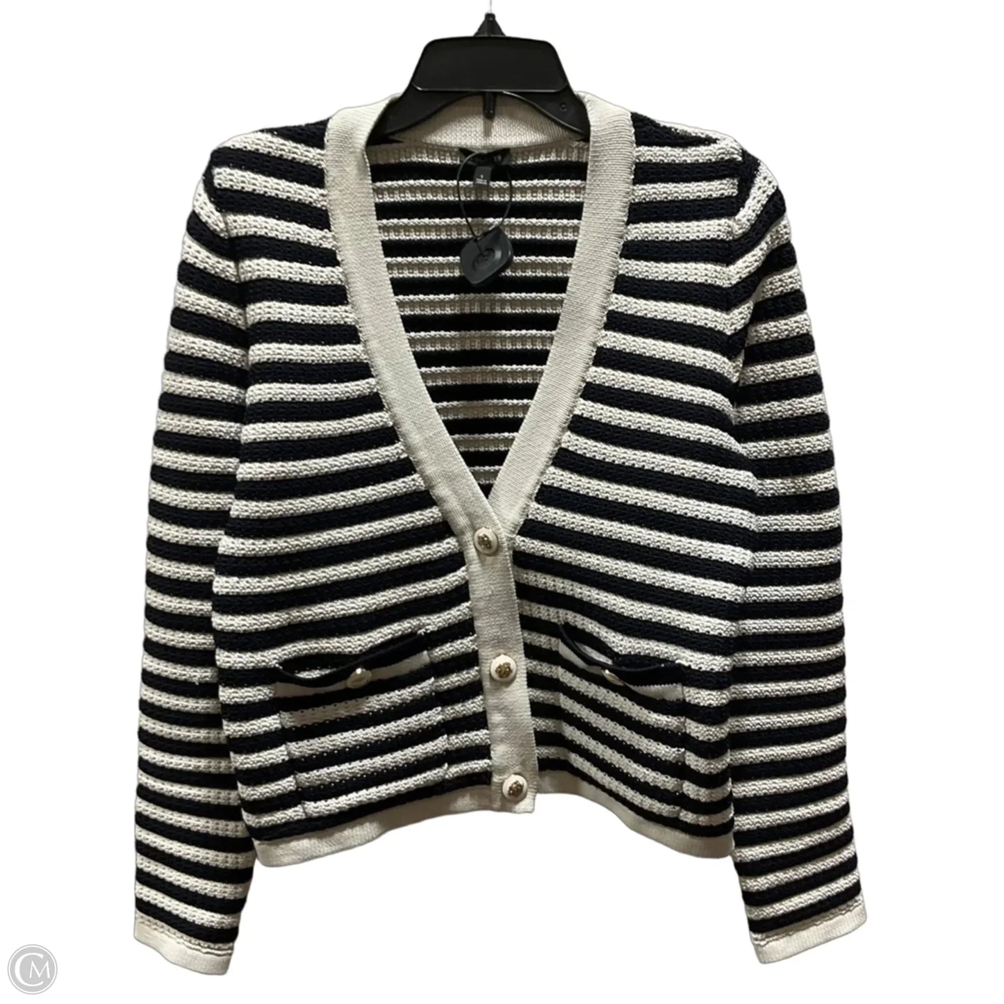 Blazer By Talbots In Striped Pattern, Size: S