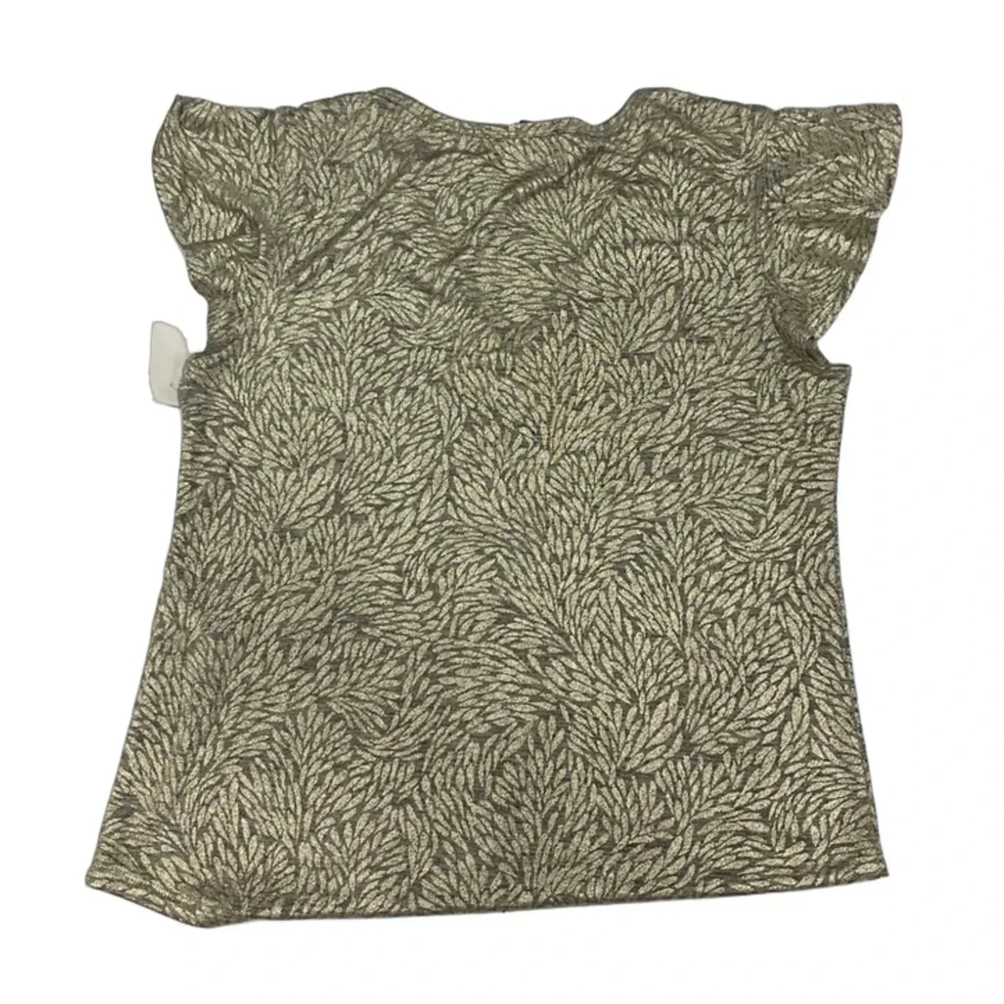 Top Short Sleeve By White House Black Market In Gold, Size: M