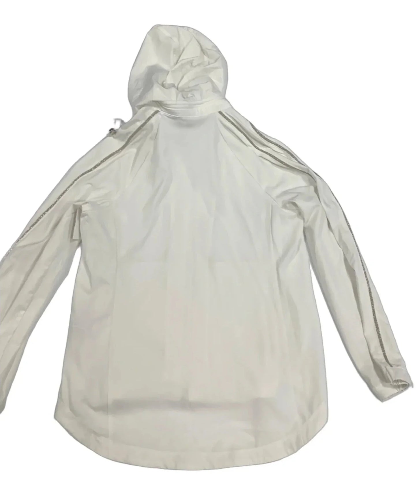 Athletic Jacket By Chicos In White, Size: M