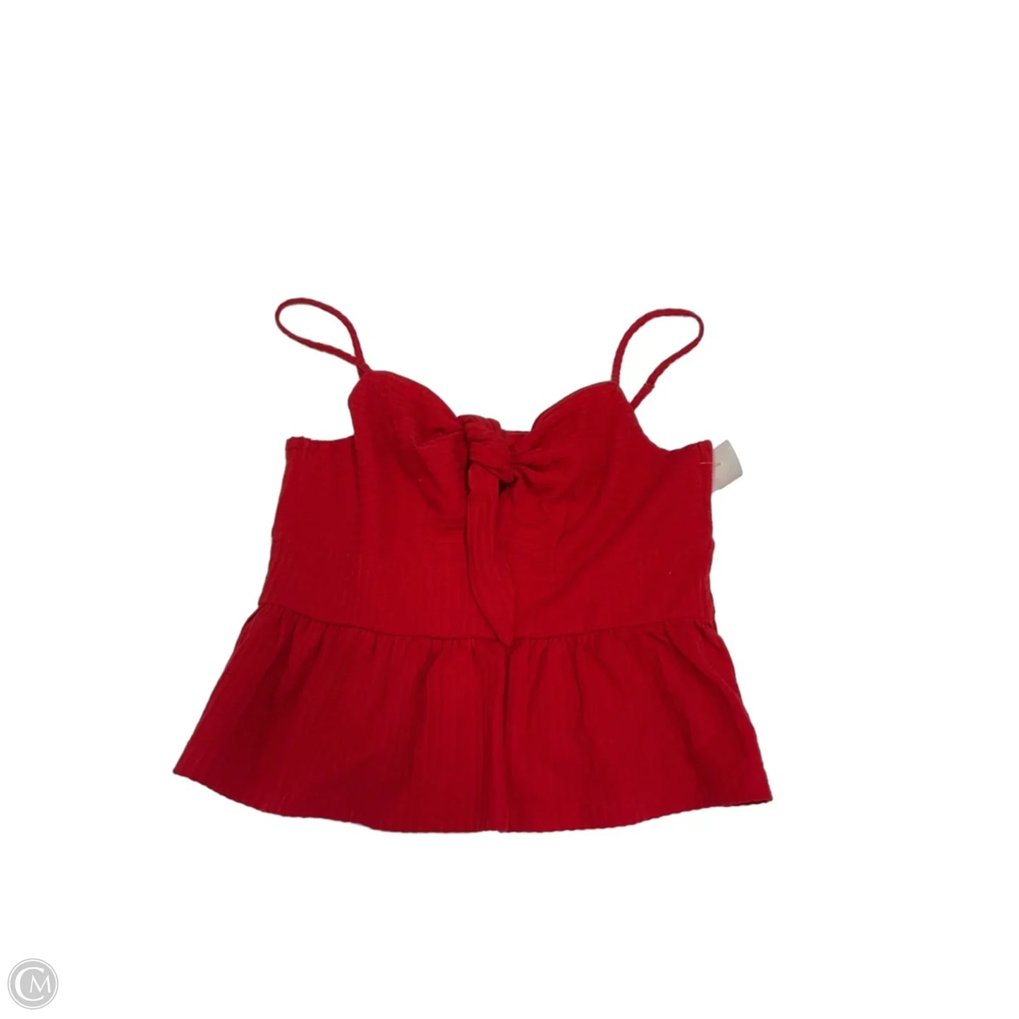 Top Sleeveless By Loft In Red, Size: M