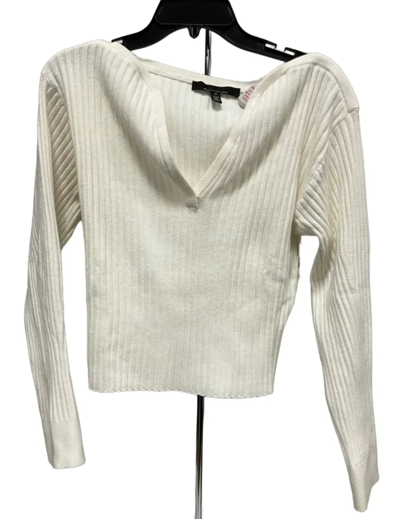Top Long Sleeve By White House Black Market In Cream, Size: M