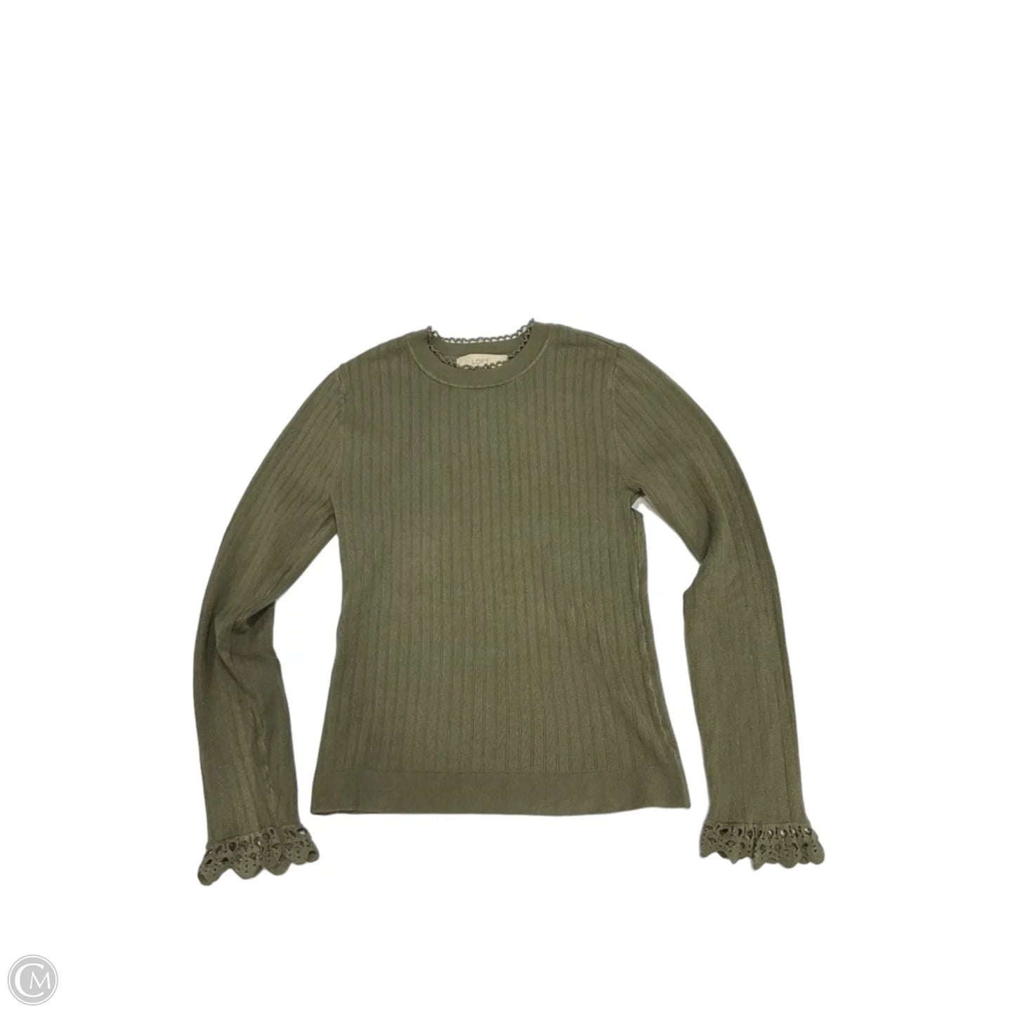 Top Long Sleeve By Loft In Green, Size: L