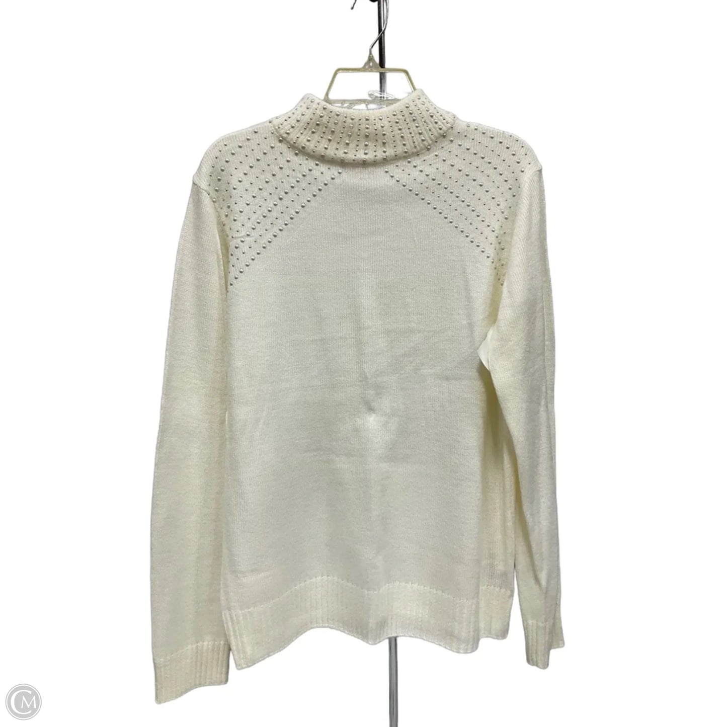 Sweater By Juicy Couture In Cream, Size: Xl