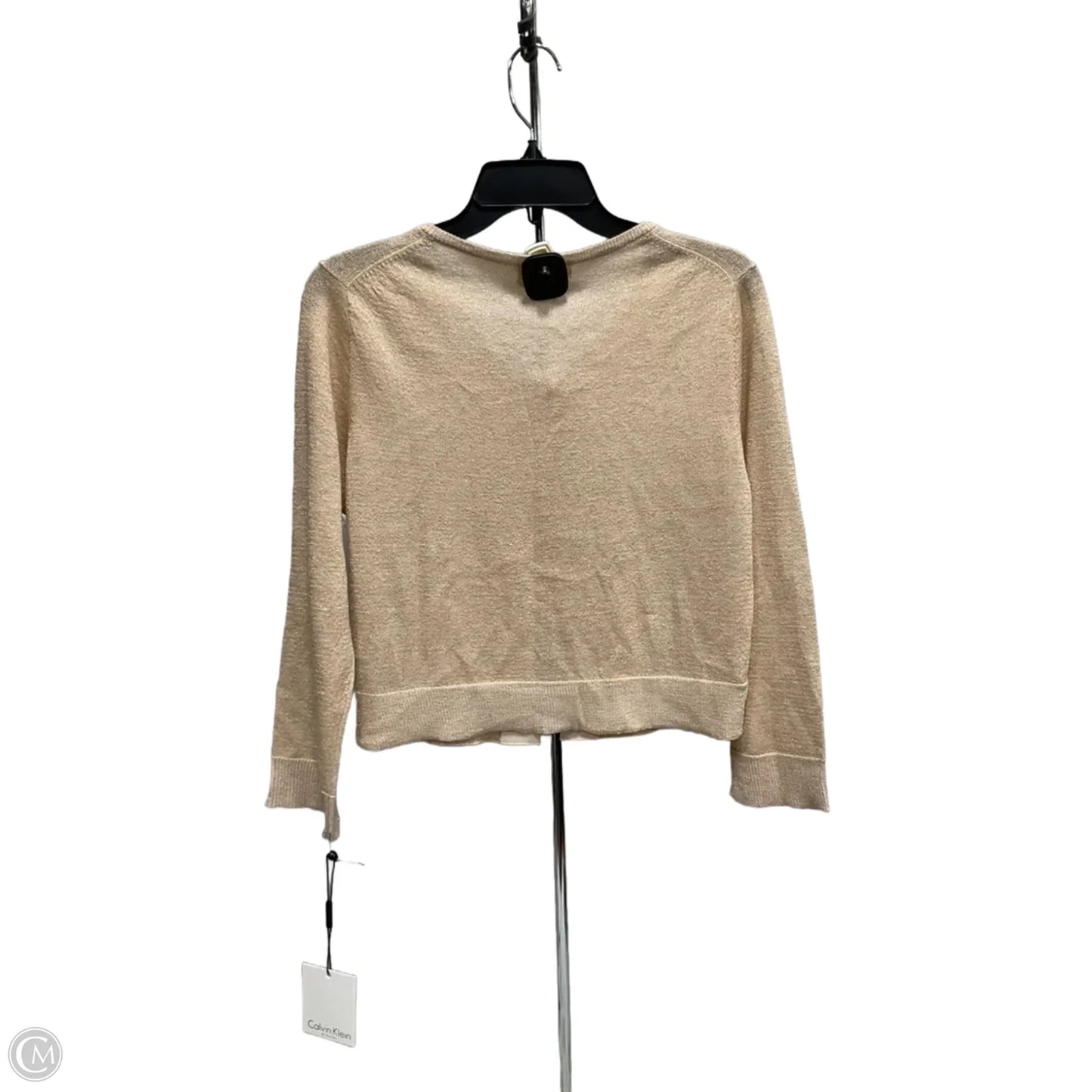 Cardigan By Calvin Klein In Gold, Size: L
