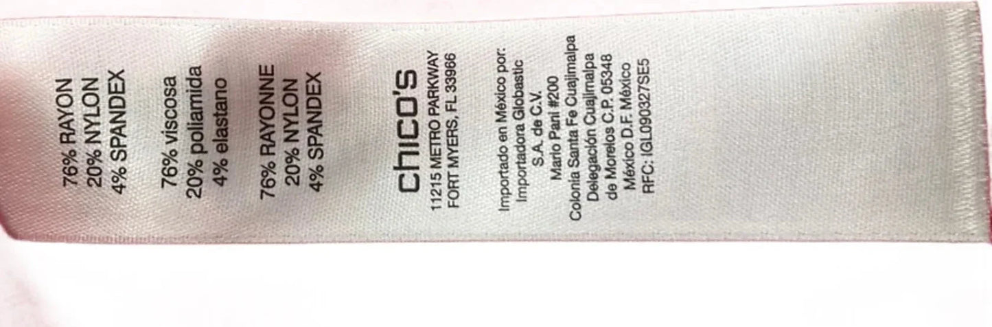 Top Long Sleeve By Chicos In Red, Size: Xl