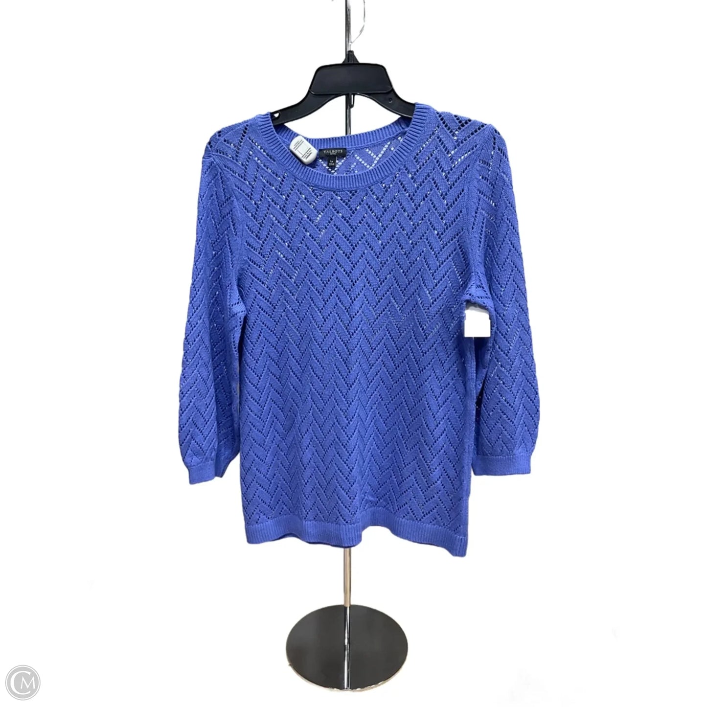 Top Long Sleeve By Talbots In Blue, Size: Lp