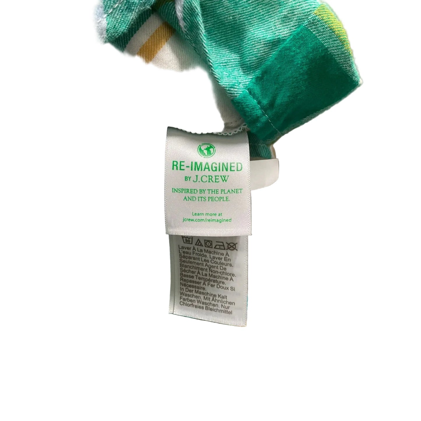 Top Long Sleeve By J. Crew In Plaid Pattern, Size: Xs