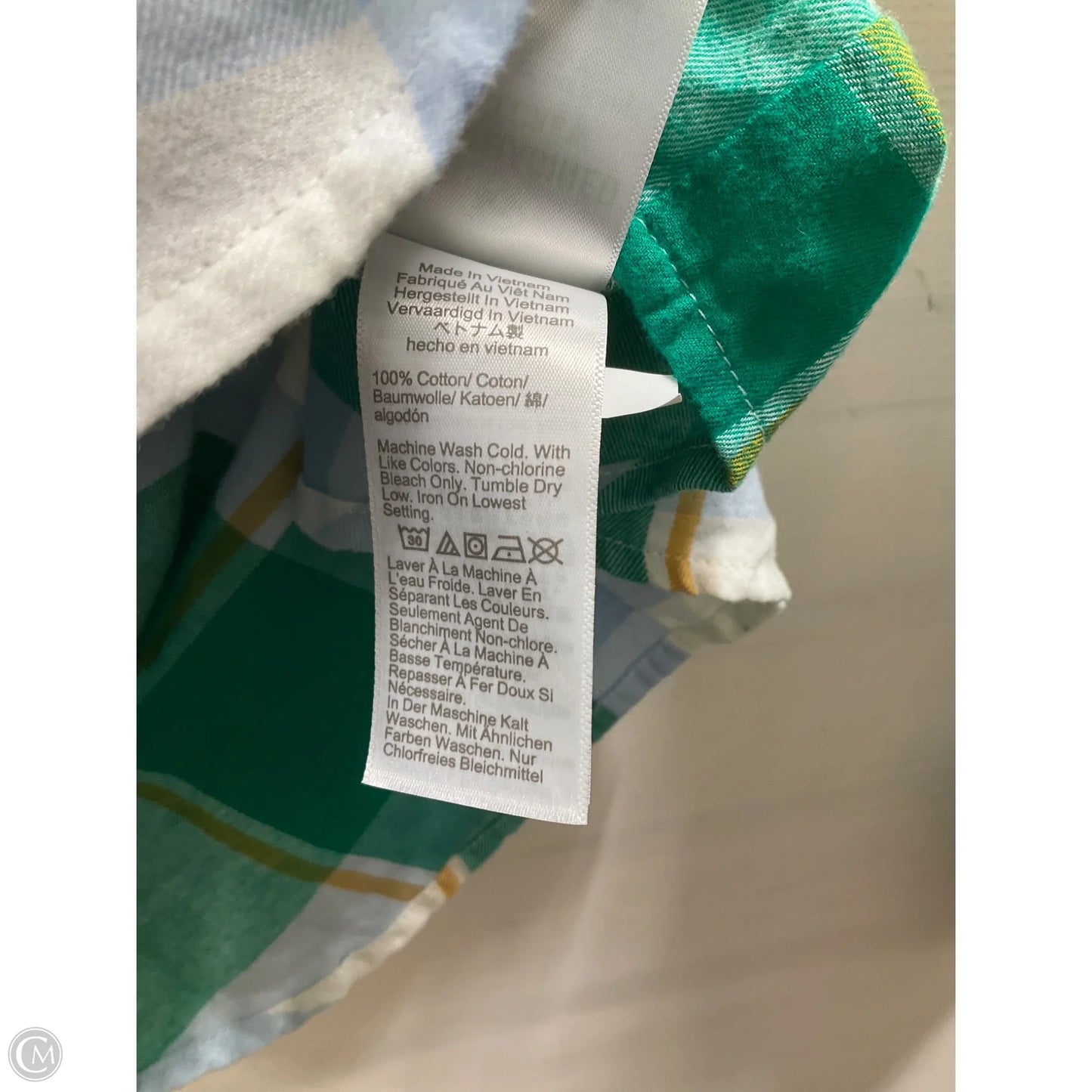 Top Long Sleeve By J. Crew In Plaid Pattern, Size: Xs