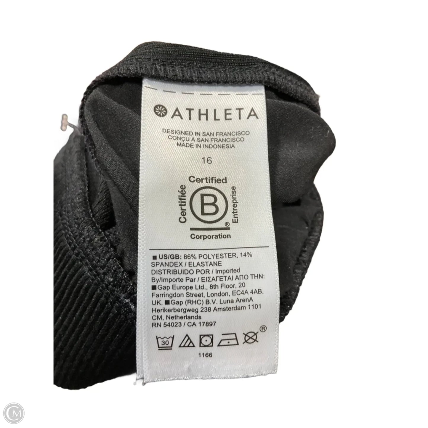 Athletic Capris By Athleta In Black, Size: 16