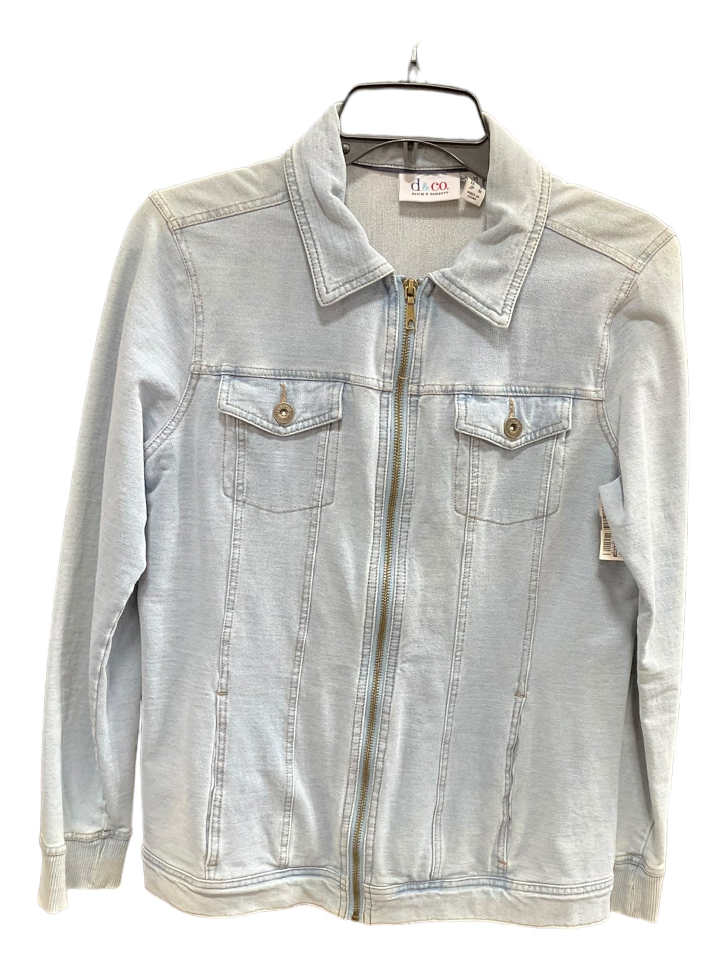 Denim Jacket Denim Denim And Co Qvc, Size Xs