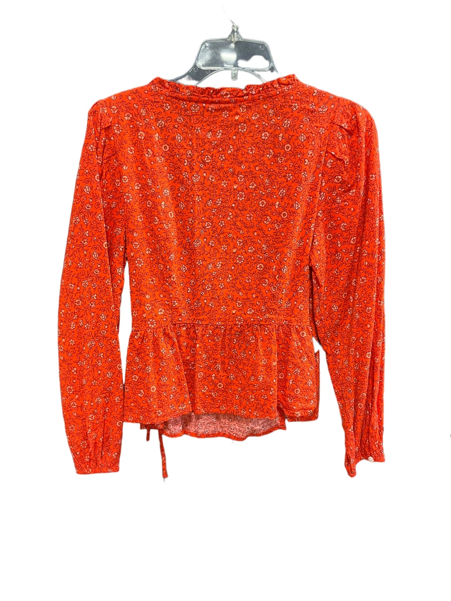 Orange Top Long Sleeve Universal Thread, Size S