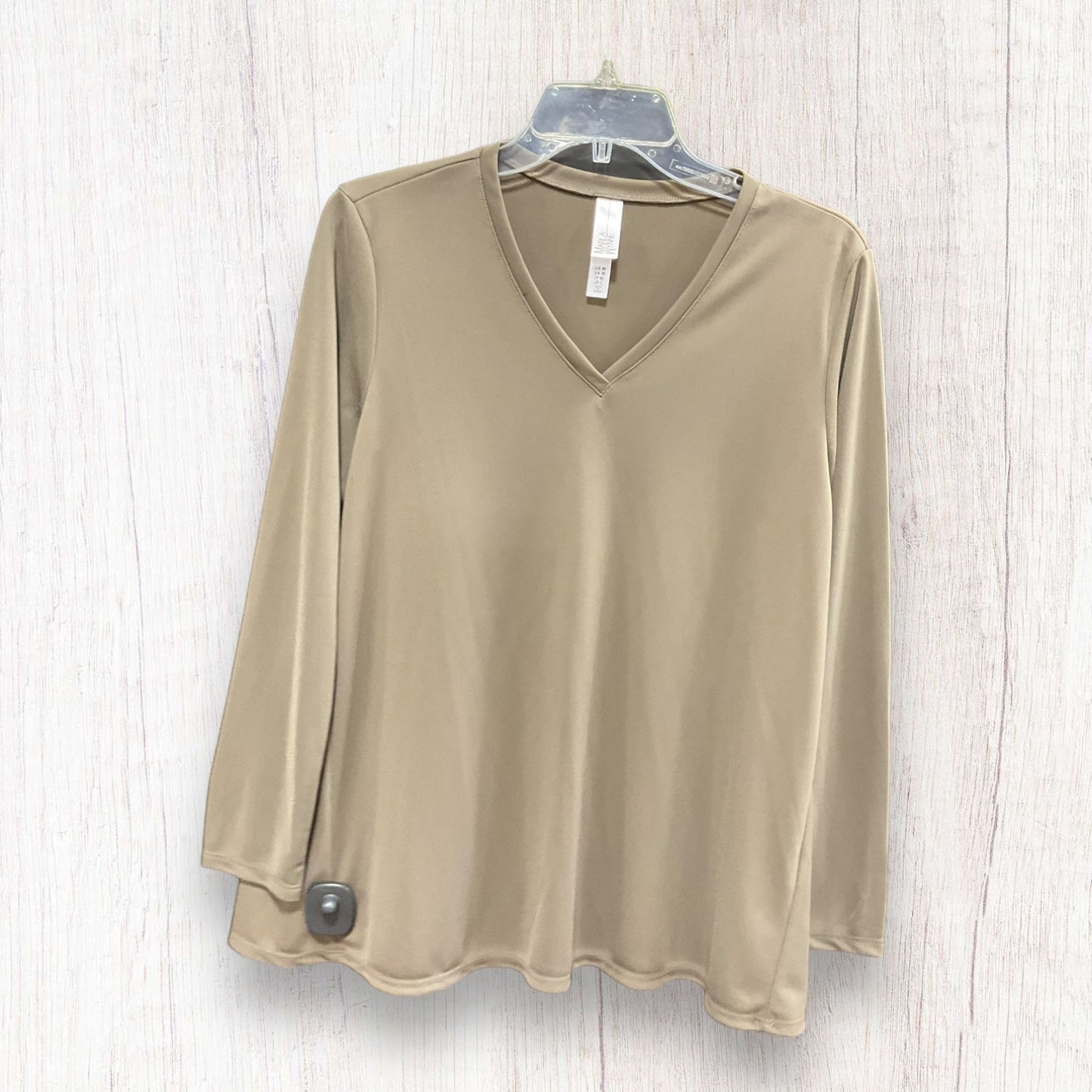 Top Long Sleeve Basic By Clothes Mentor In Olive, Size: M