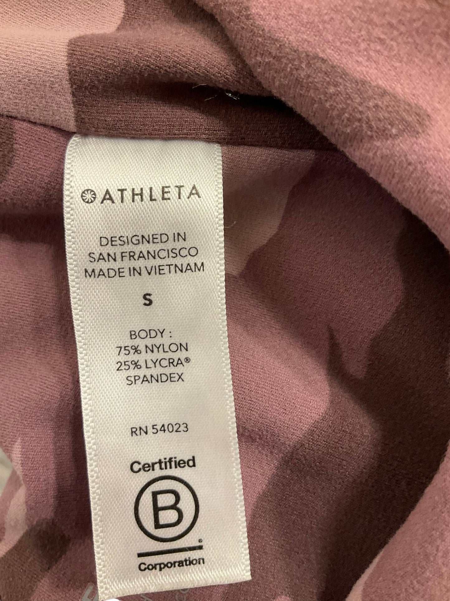 Athletic Leggings By Athleta In Pink, Size: S