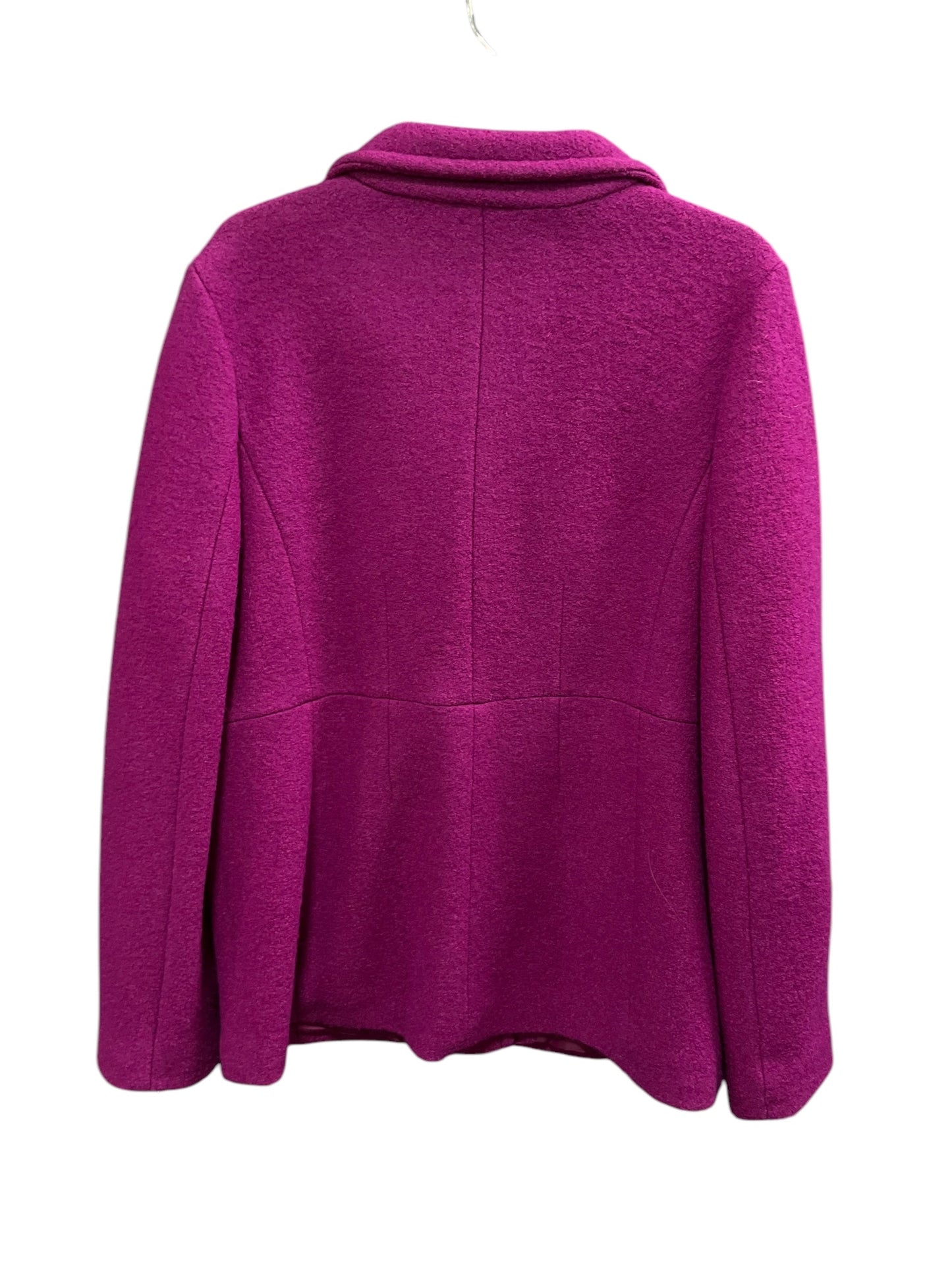 Coat Wool By Lands End In Fuschia, Size: 14