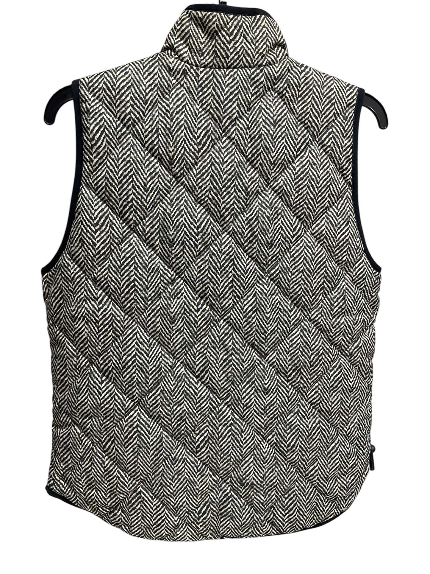 Vest Puffer & Quilted By J Crew In Black Cream, Size: S