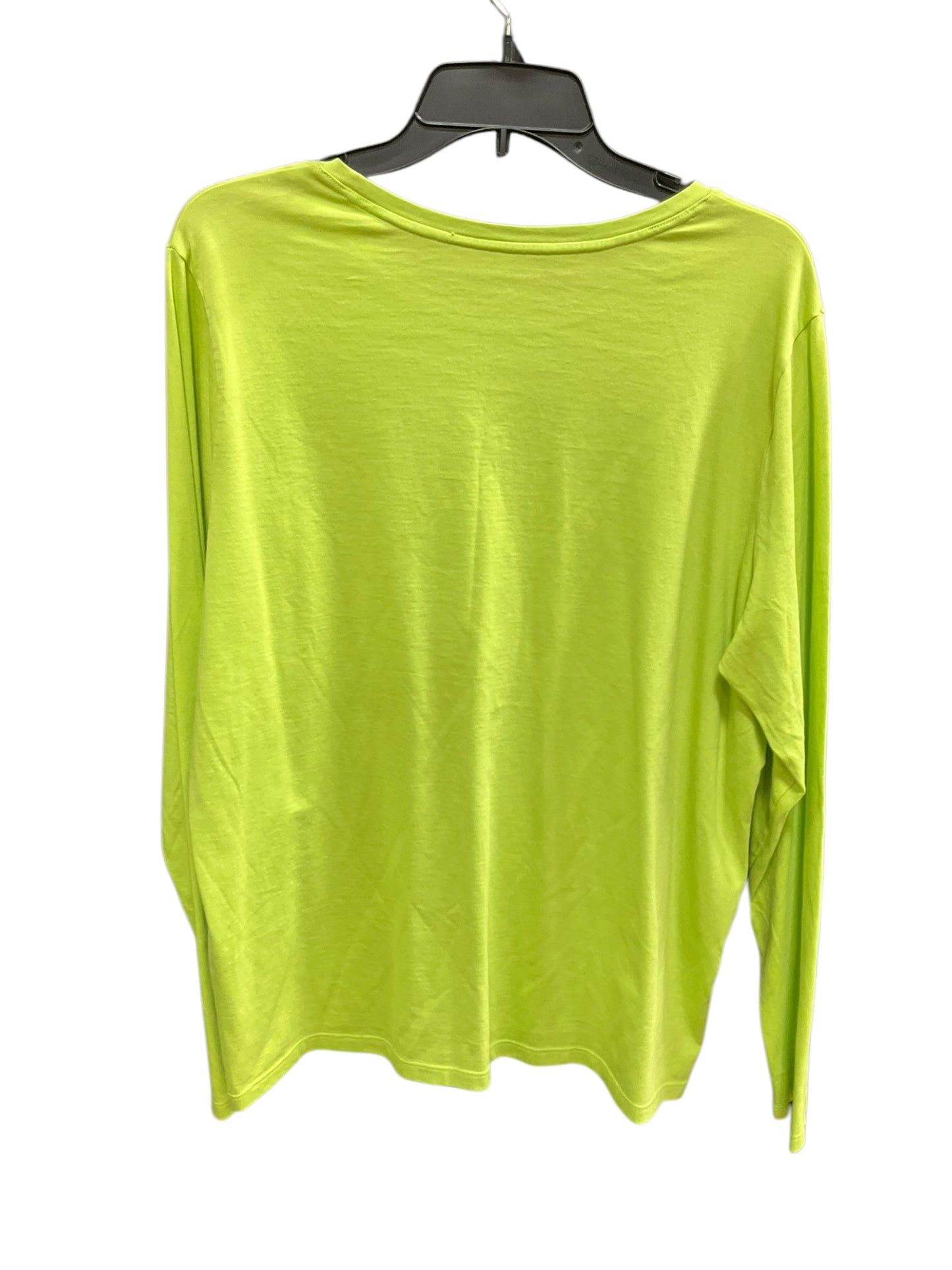 Top Long Sleeve Basic By Lands End In Green, Size: Xl