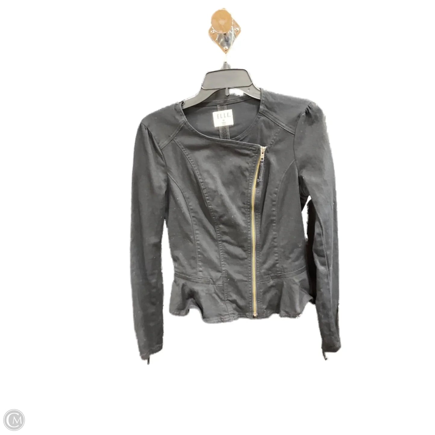 Jacket Denim By Elle In Black, Size: Xs