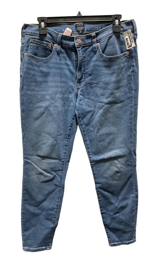 Jeans Skinny By J. Crew In Blue Denim, Size: 10