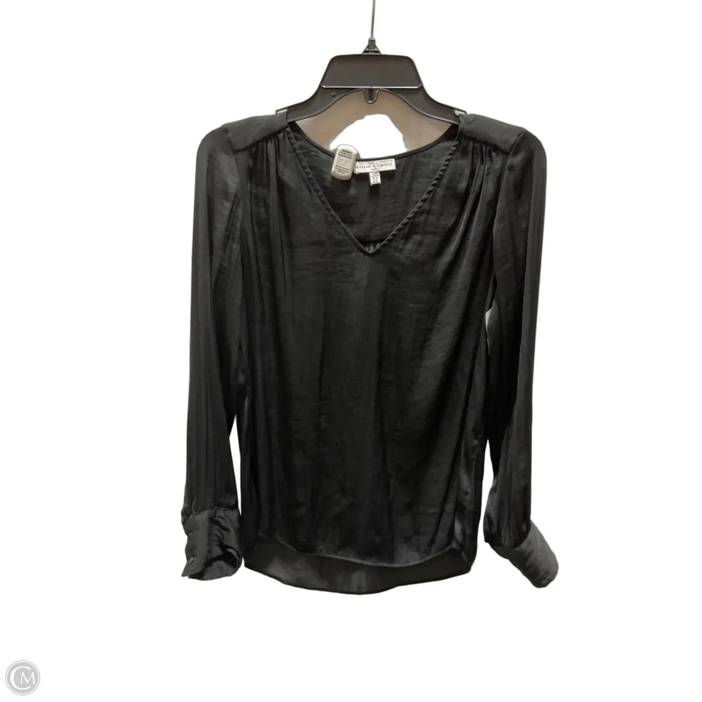 Top Long Sleeve By Maison Damelie In Black, Size: M