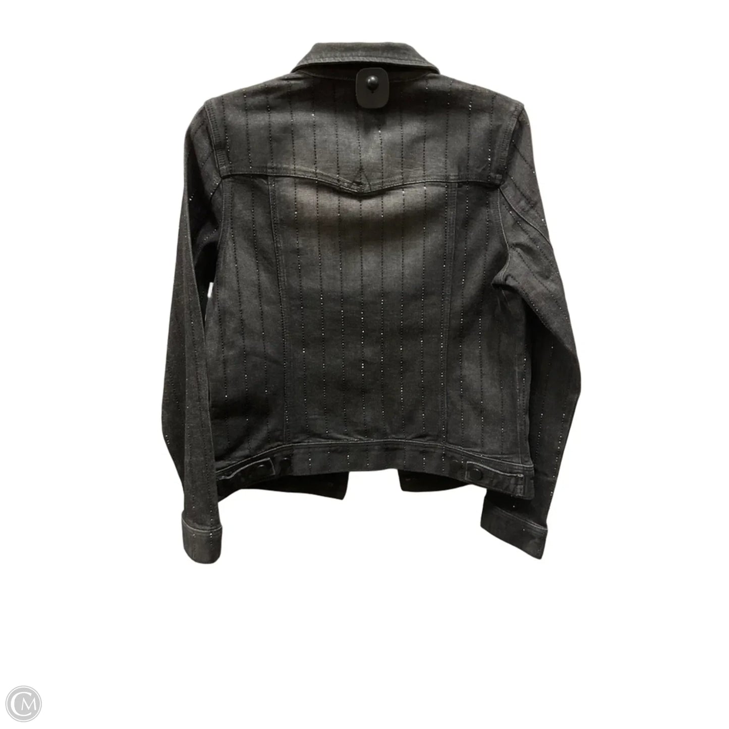 Jacket Denim By Liverpool In Black Denim, Size: S