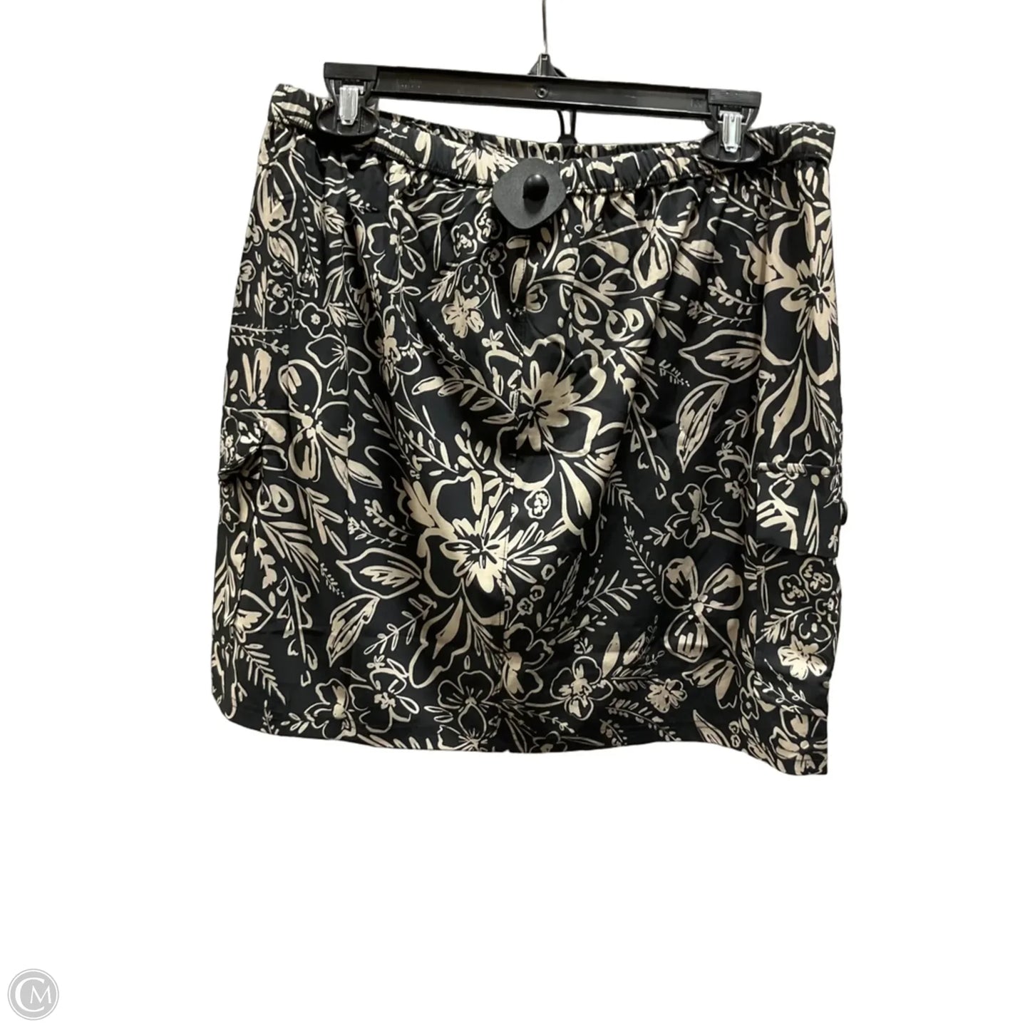 Athletic Skort By Talbots In Black & Cream, Size: M