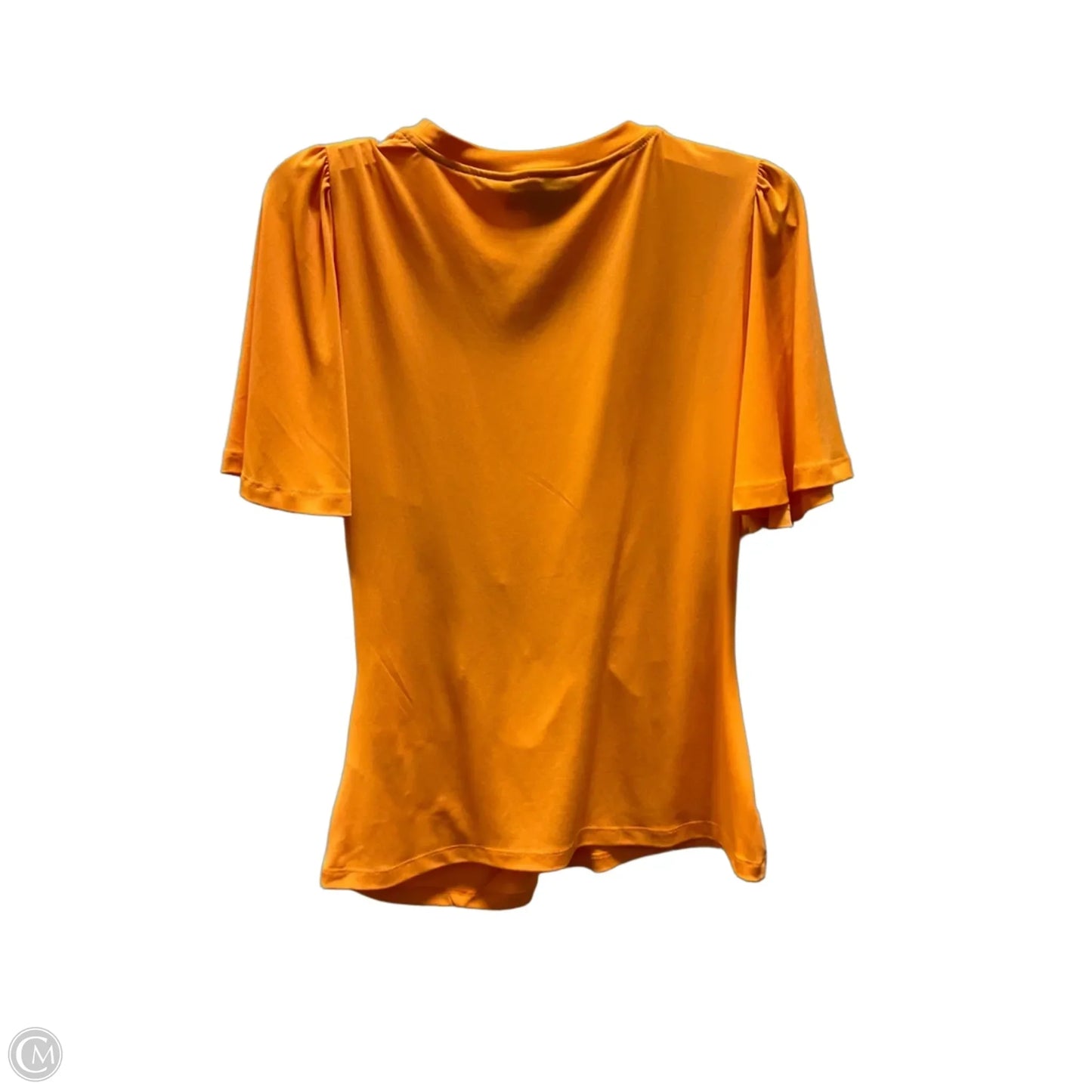 Top Short Sleeve By Dkny In Orange, Size: M