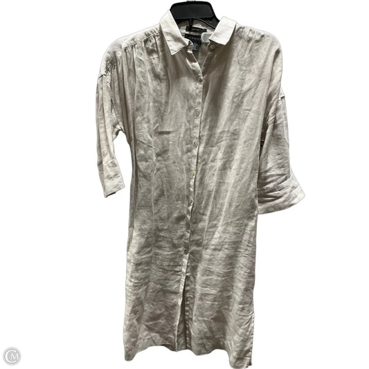 Dress Casual Midi By Tahari In Beige, Size: Xs