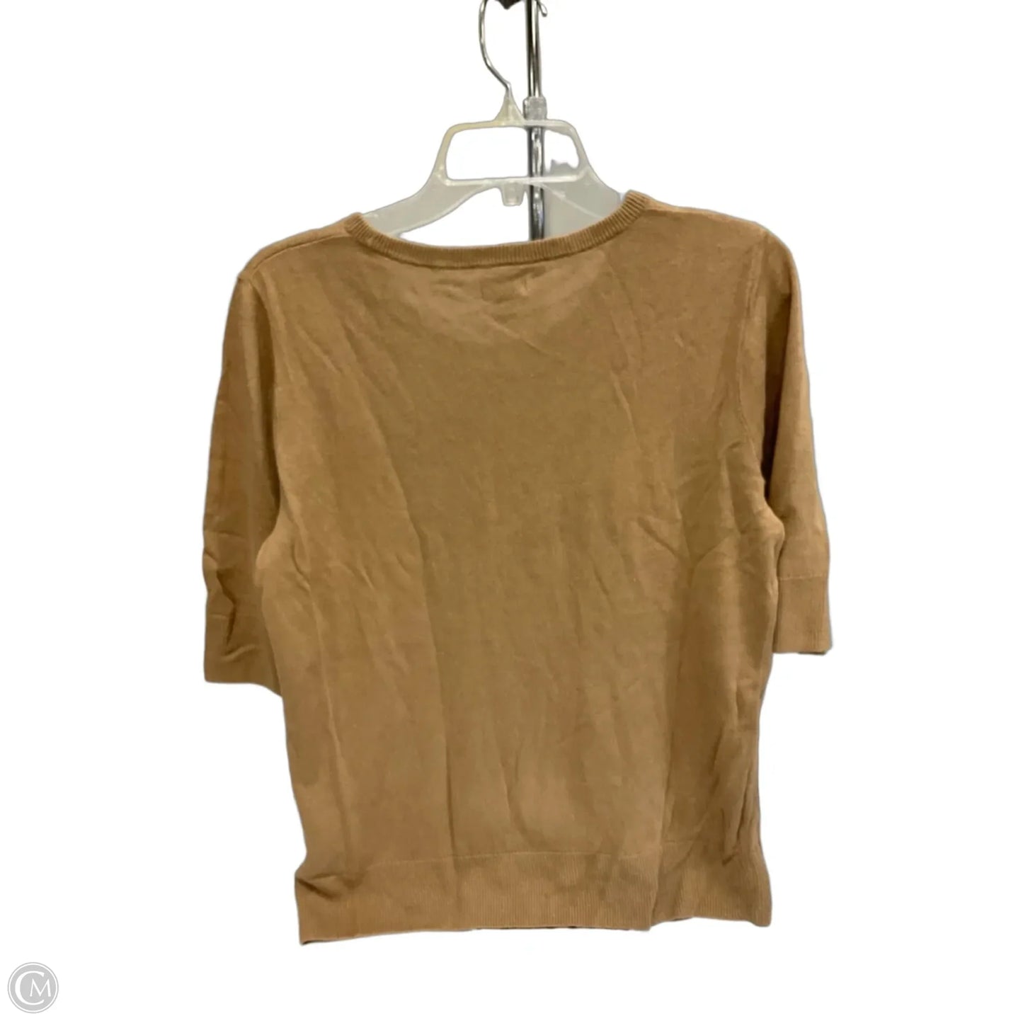 Top Short Sleeve By J. Crew In Tan, Size: M