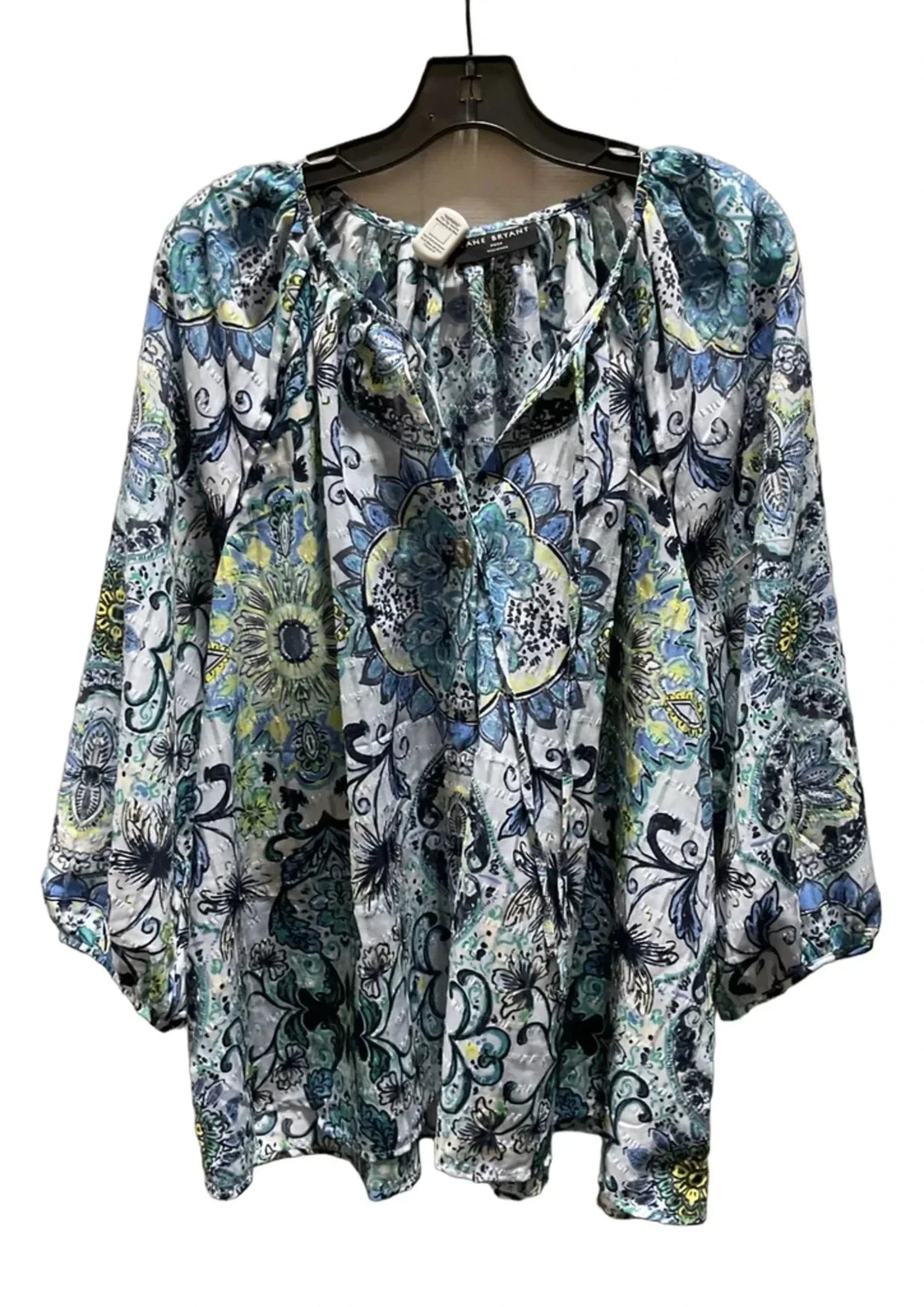 Top 3/4 Sleeve By Lane Bryant In Paisley Print, Size: 2x