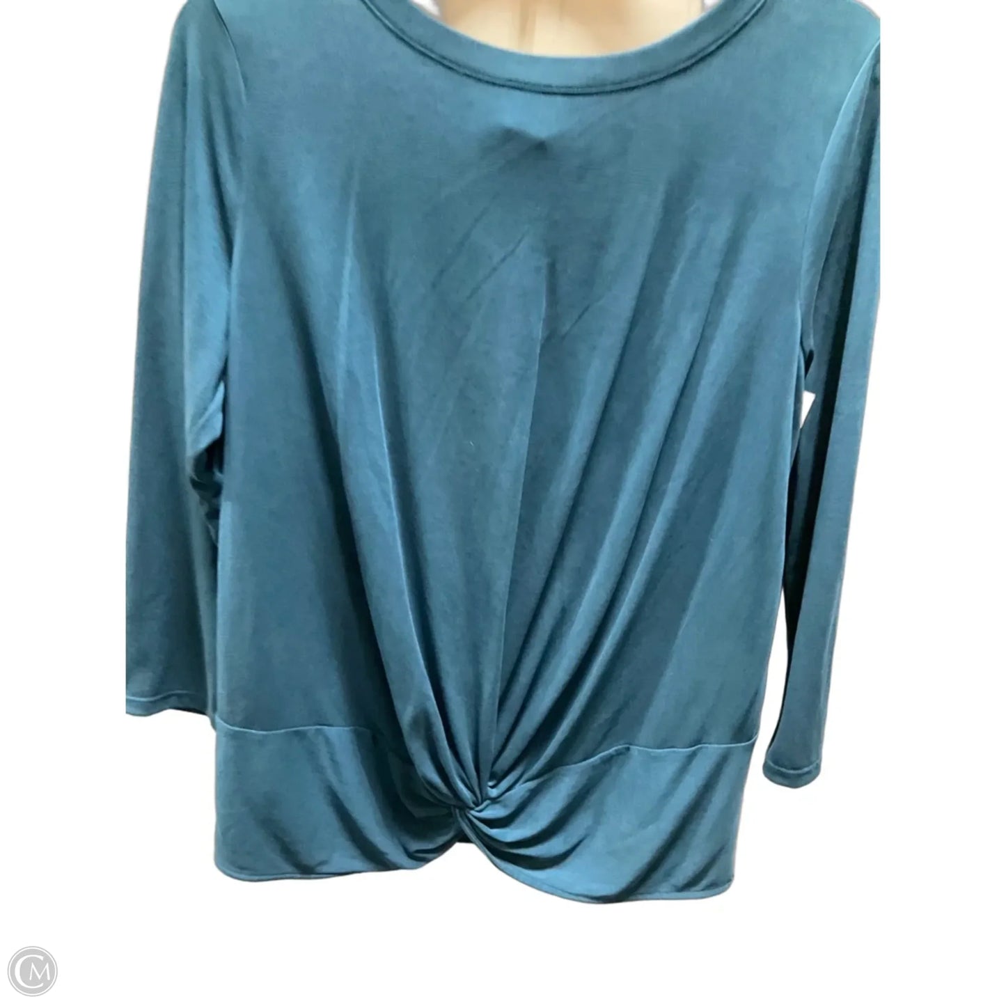 Top 3/4 Sleeve By Loft In Teal, Size: S