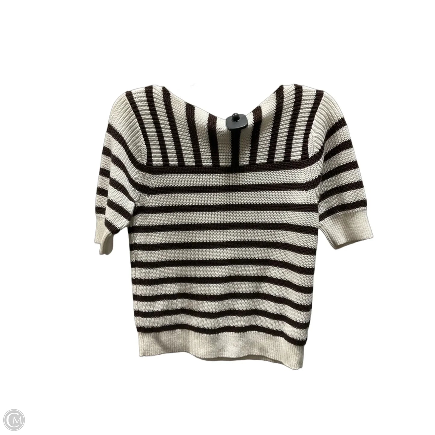 Top Short Sleeve By Ann Taylor In Striped Pattern, Size: Sp