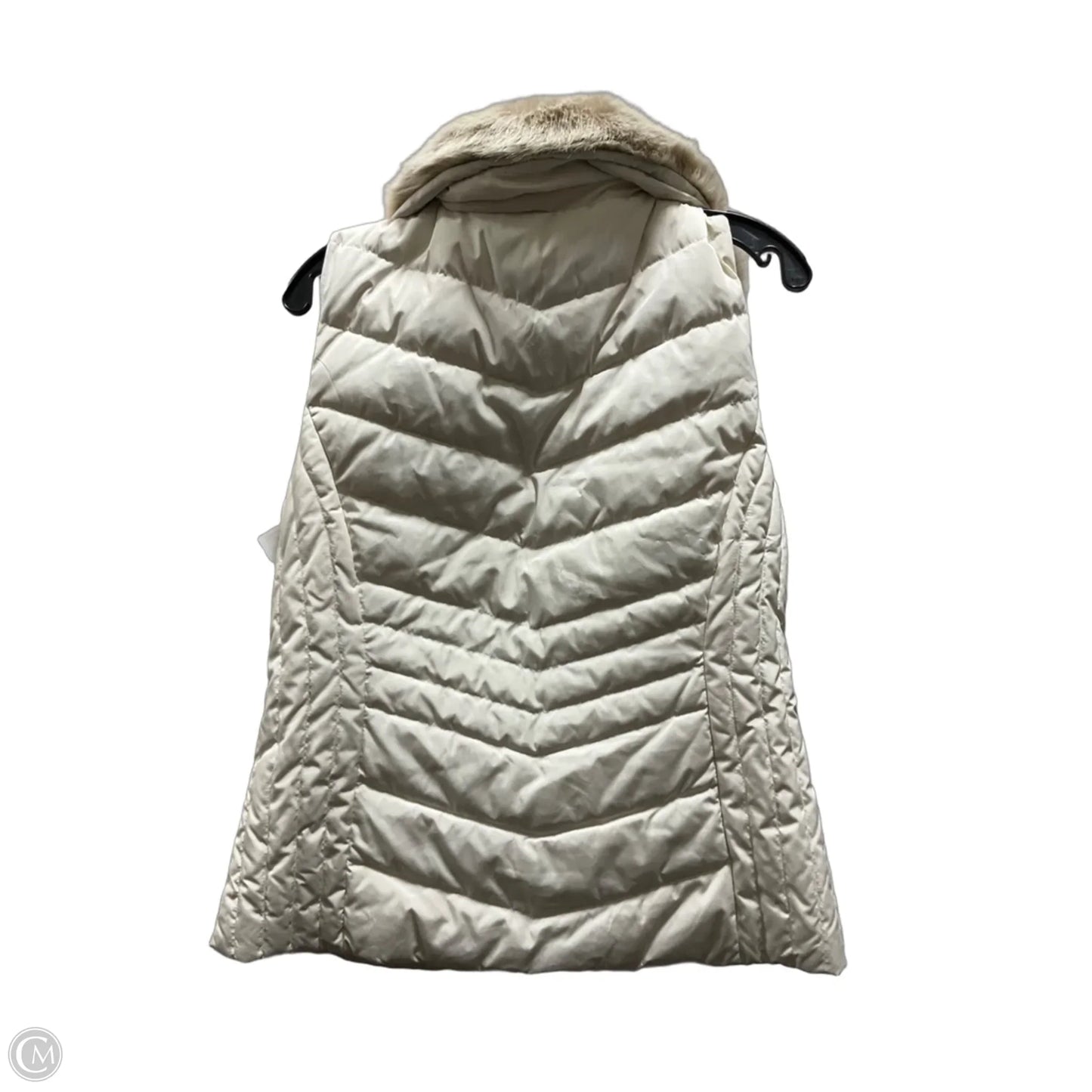 Vest Puffer & Quilted By Talbots In Cream, Size: M