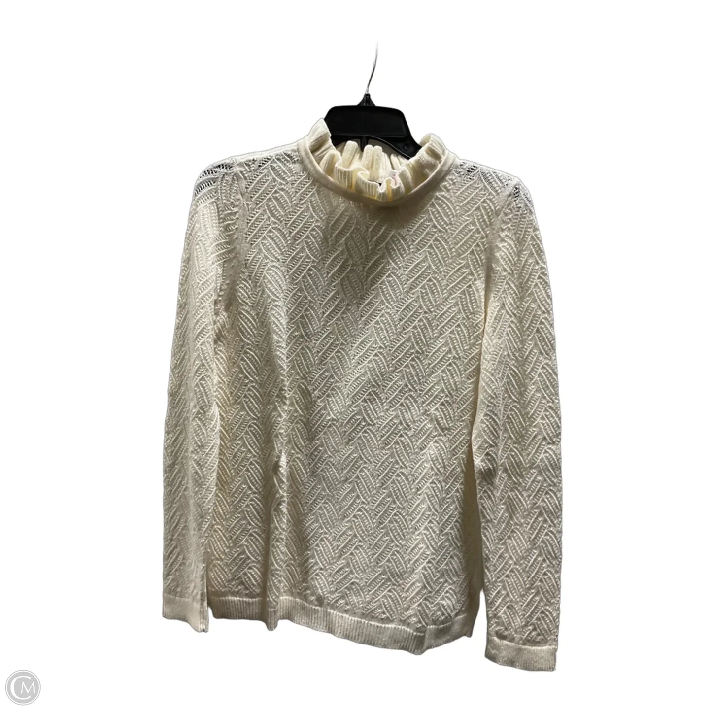 Sweater By Talbots In Cream, Size: M