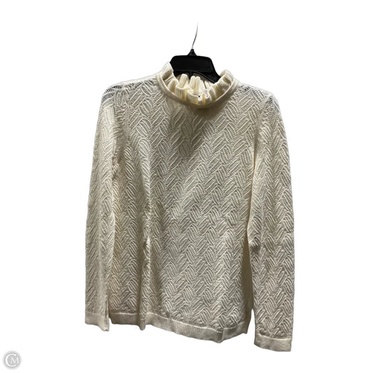 Sweater By Talbots In Cream, Size: M