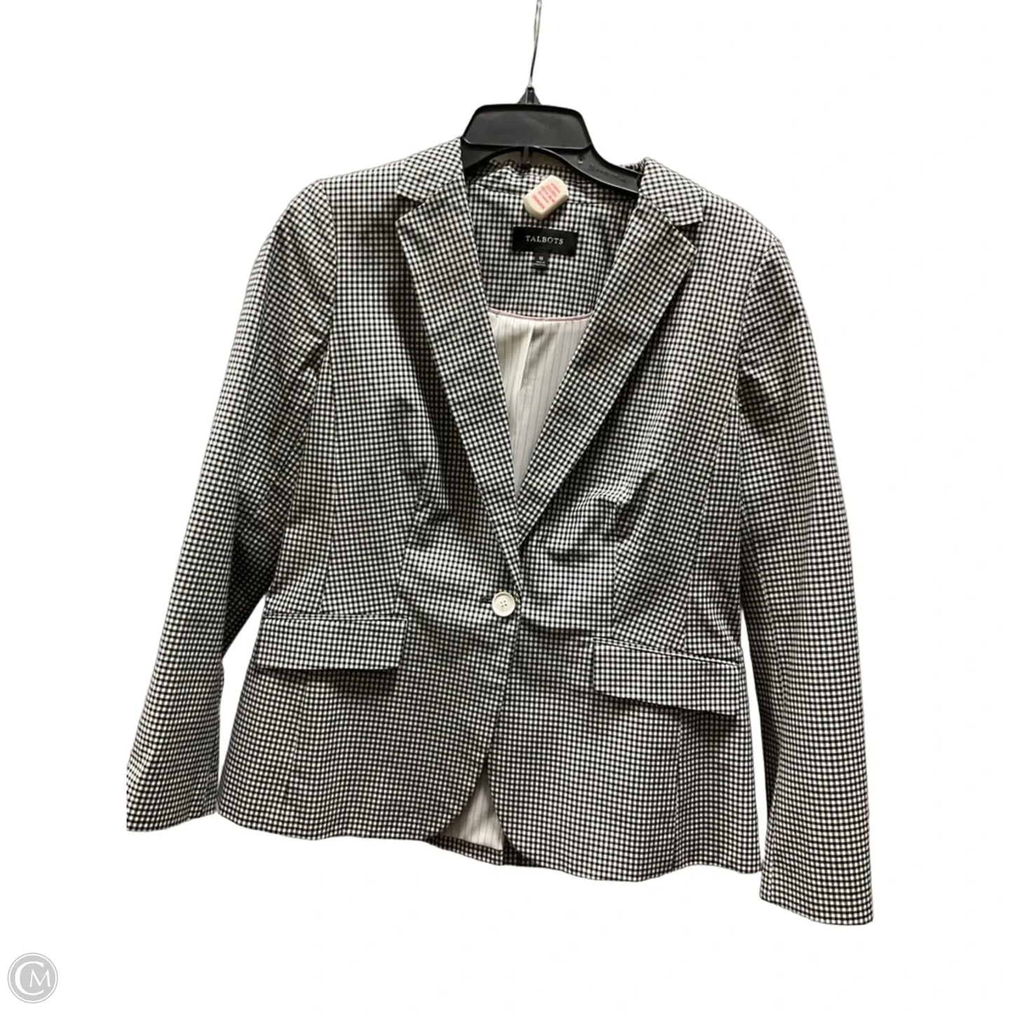 Blazer By Talbots In Plaid Pattern, Size: M