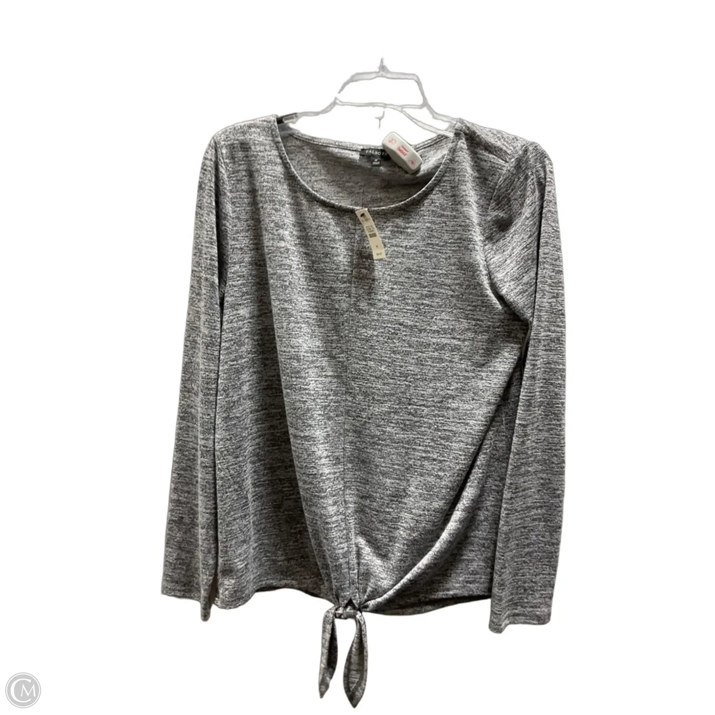 Top Long Sleeve By Talbots In Silver, Size: M