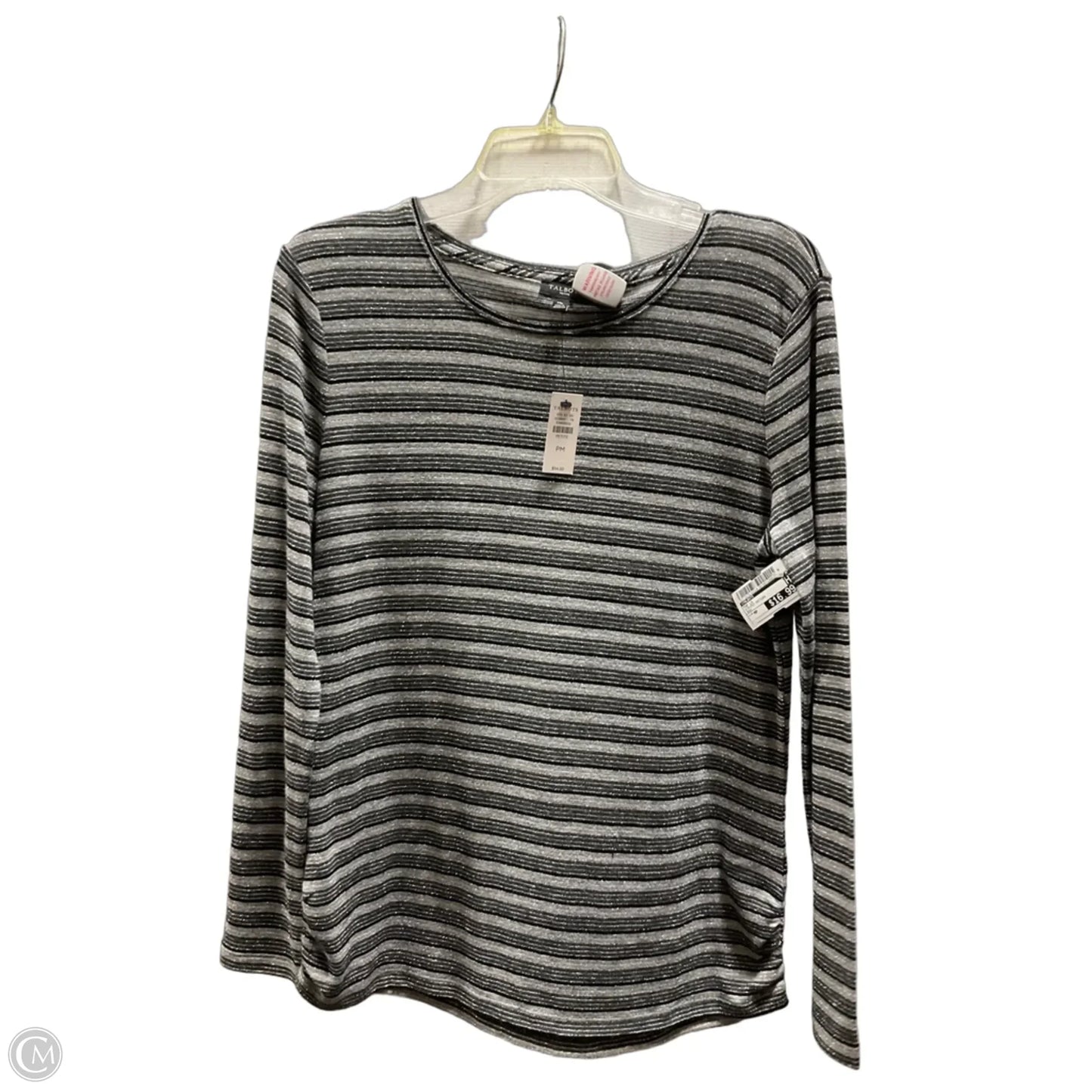 Top Long Sleeve By Talbots In Striped Pattern, Size: Mp