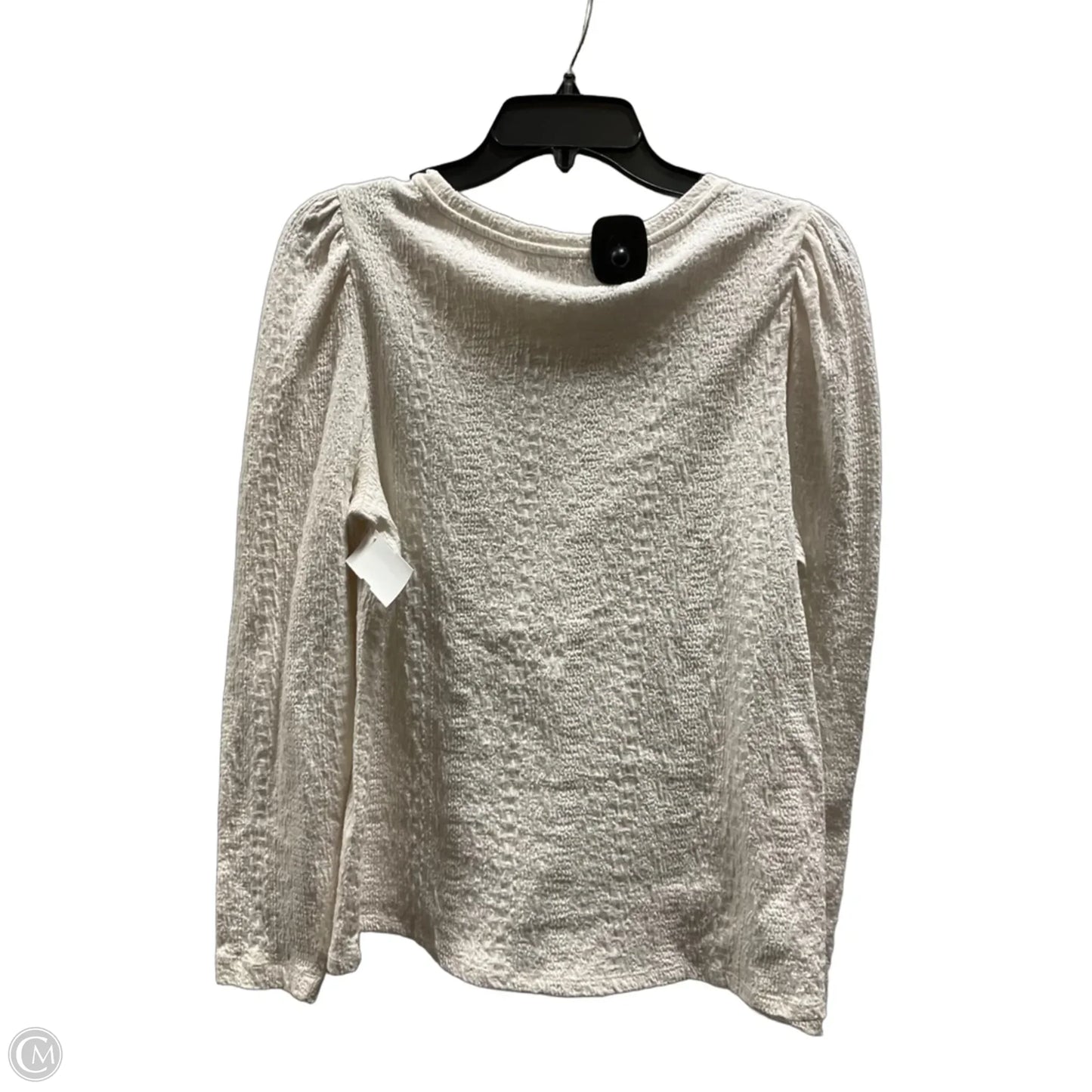 Top Long Sleeve By Loft In Cream, Size: M