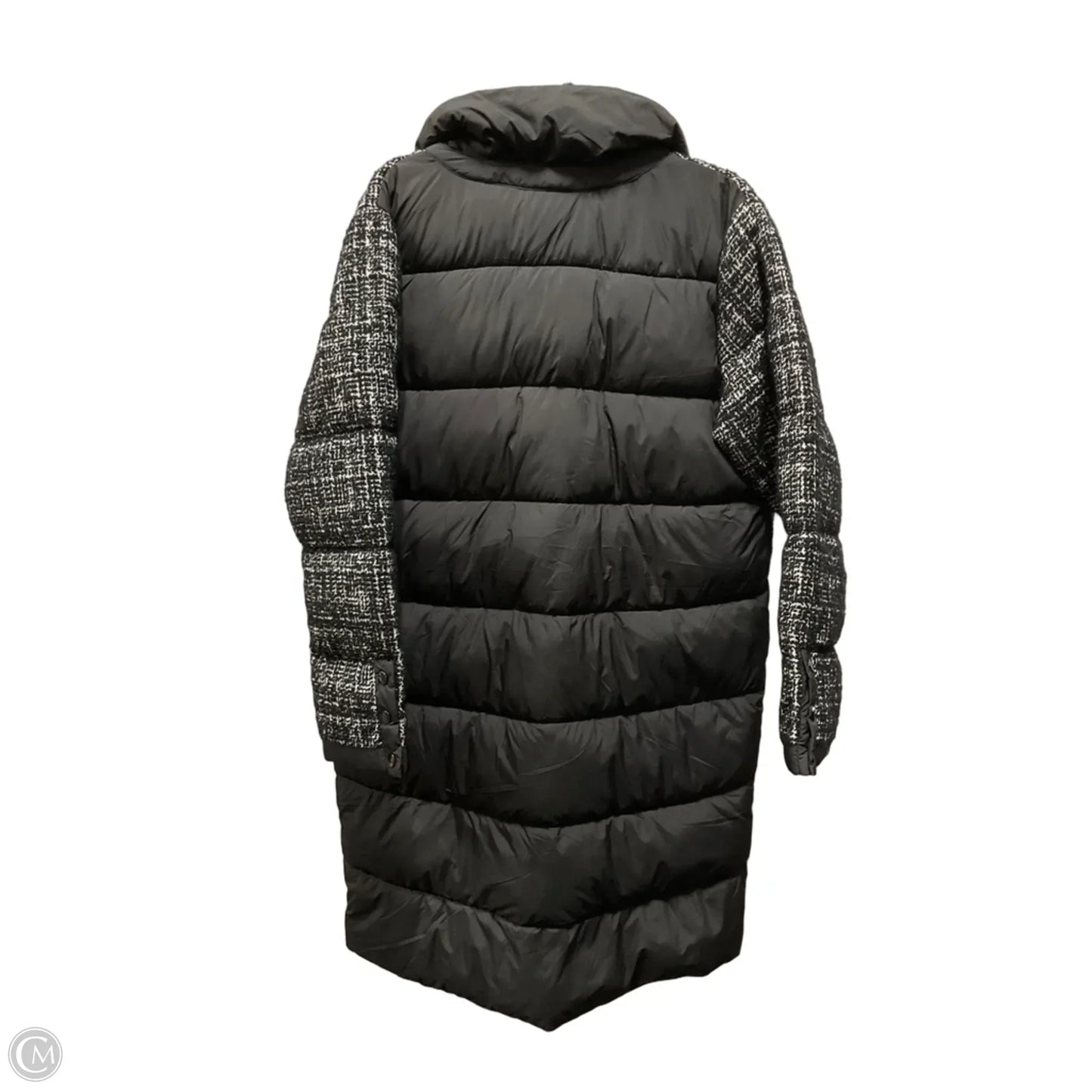 Coat Puffer & Quilted By Bernardo In Black & White, Size: L