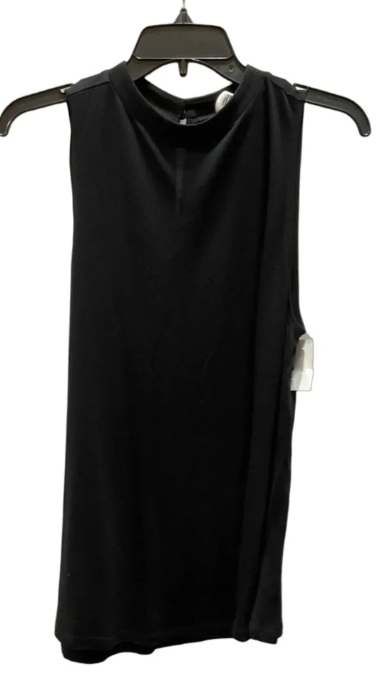 Top Sleeveless By Loft In Black, Size: L