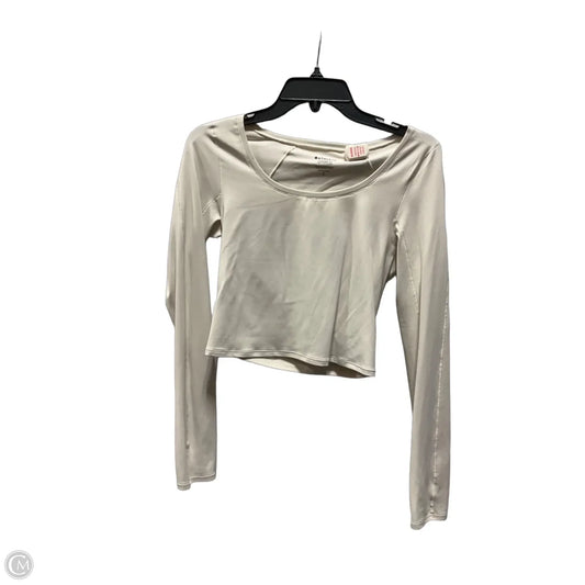 Athletic Top Long Sleeve Crewneck By Athleta In Cream, Size: S